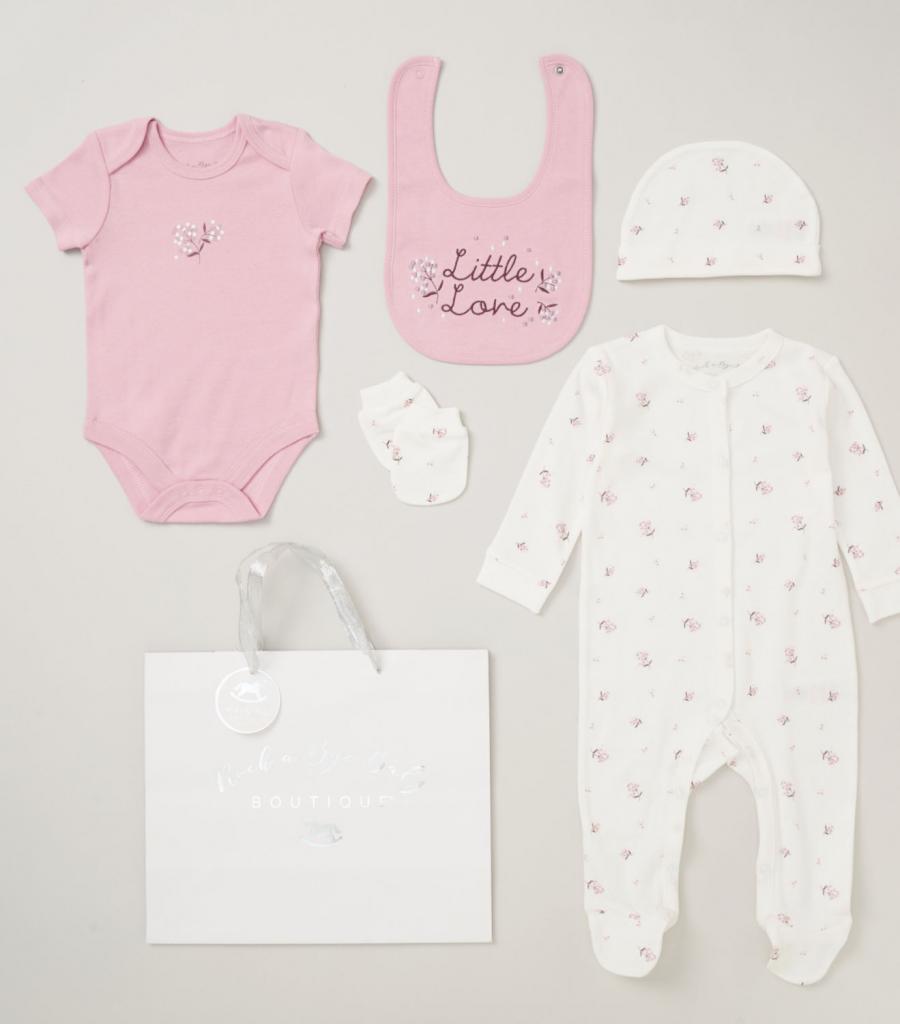 Rock A Bye Baby 5 Piece 'Little Love' Gift Set & Bag