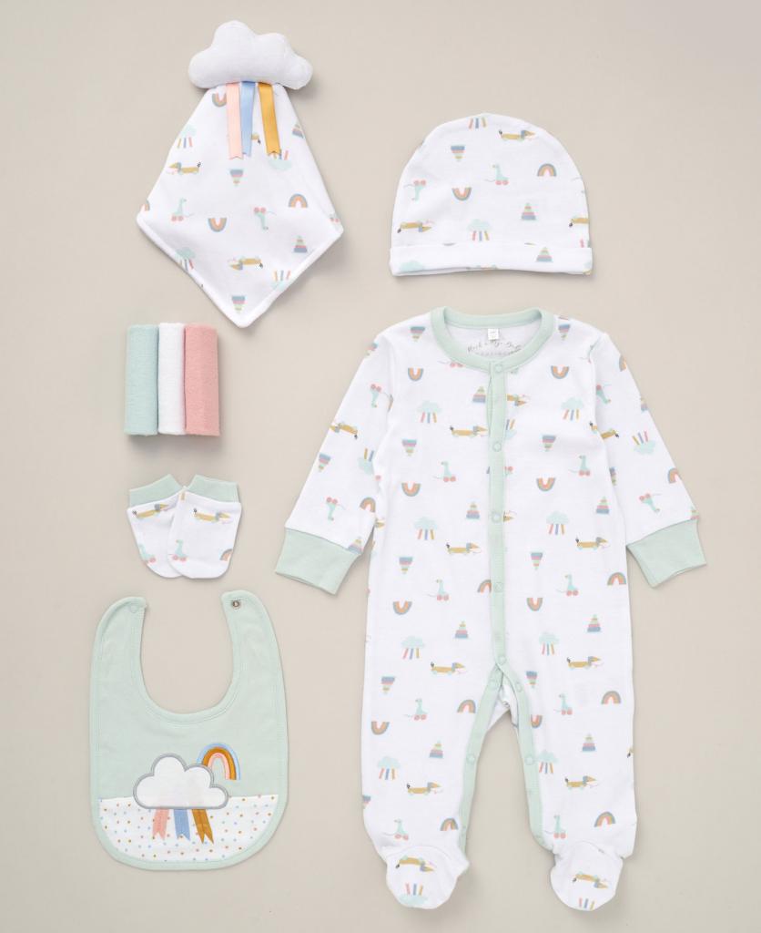 Bye Bye Baby Clothes Rock A Bye Boutique 'Rainbow' Piece Gift Set