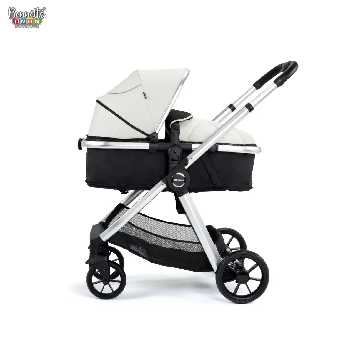 Babymore - Mimi Travel System with Coco i-Size Car Seat – Silver