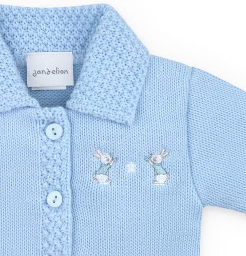 Blue Collared Bunny Cardigan