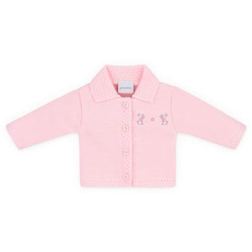 Pink Collared Bunny Cardigan