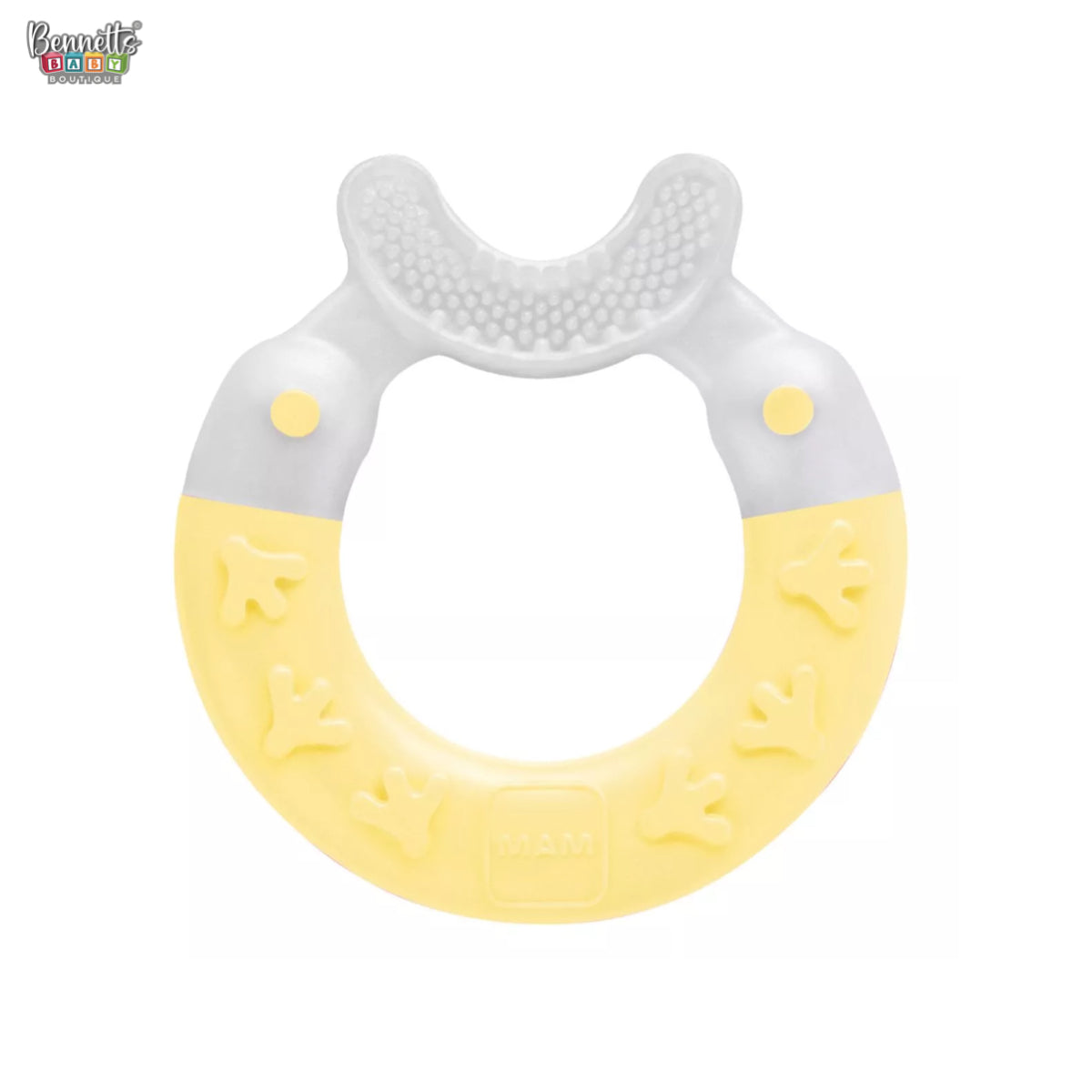 MAM Bite and Brush Teether - Yellow