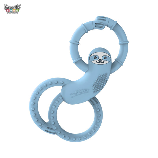 Dr. Brown's Flexees Silicone Teether Sloth - Blue